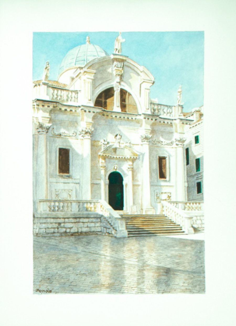 Slika rađena tehnikom egg tempera — Buco Pende